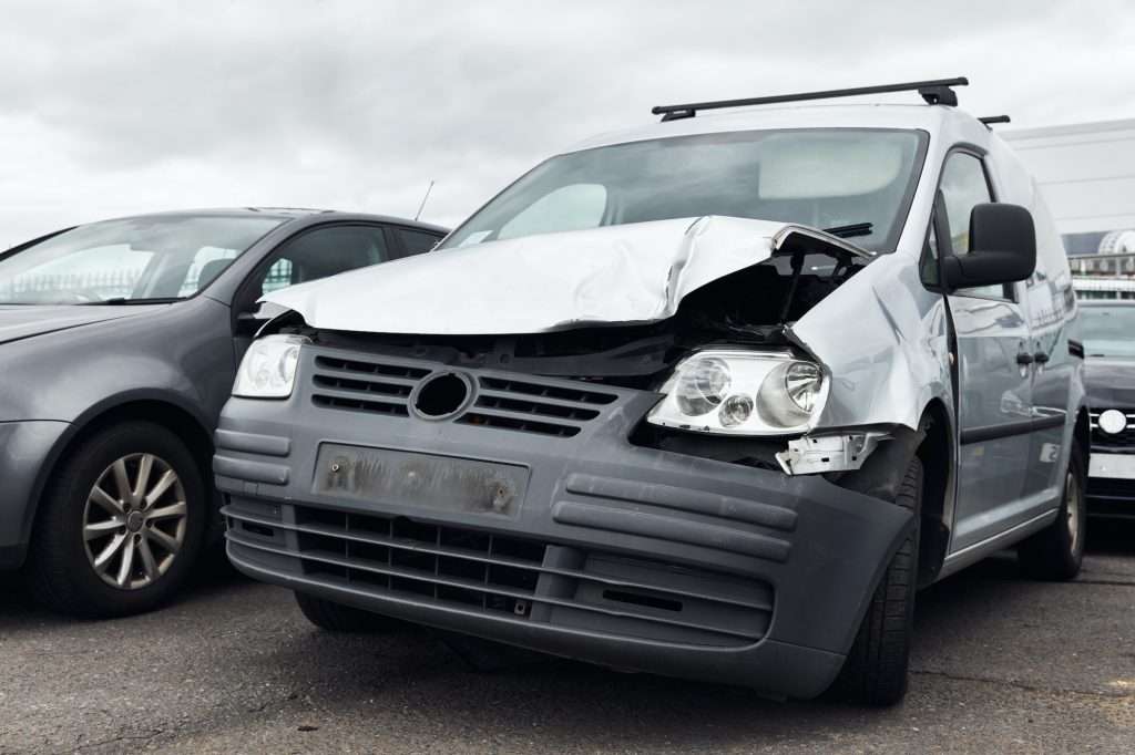 Commercial Auto Insurance In Nj badly damaged van right off in commercial vehicle recycling or insurance pound 1024x682 - Commercial Auto Insurance In Nj