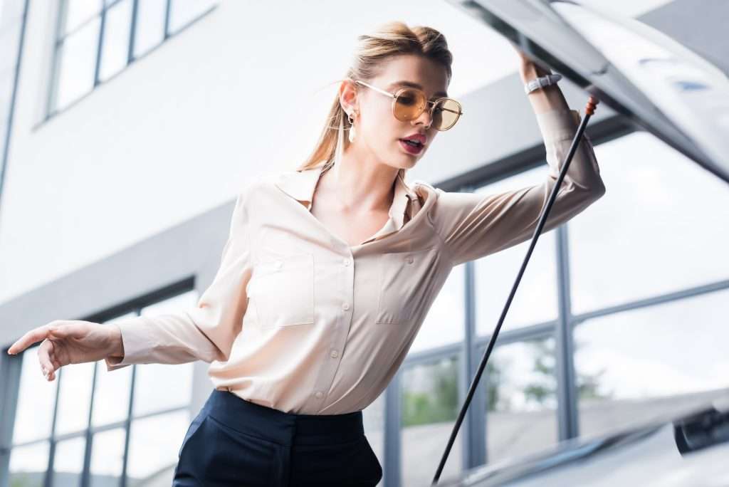 Commercial Auto Insurance In Nj businesswoman standing near broken auto with open trunk car insurance concept 1024x684 - Commercial Auto Insurance In Nj
