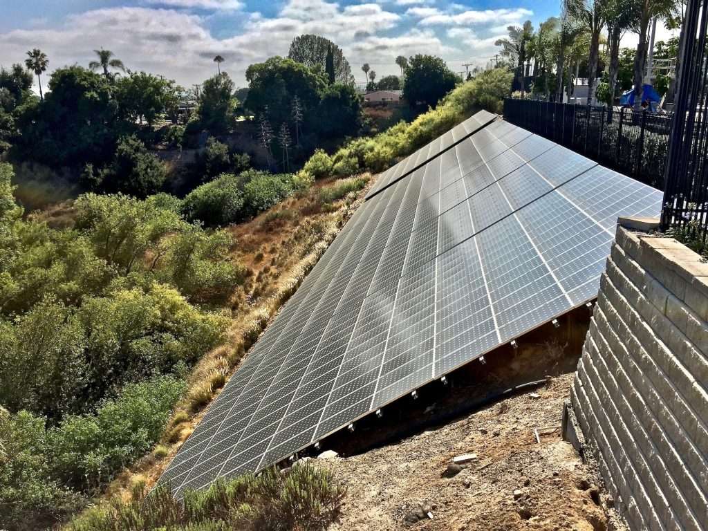 State Farm Umbrella Insurance getting solar energy from the sun with solar panels on the hillside of san diego state university 1024x768 - State Farm Umbrella Insurance